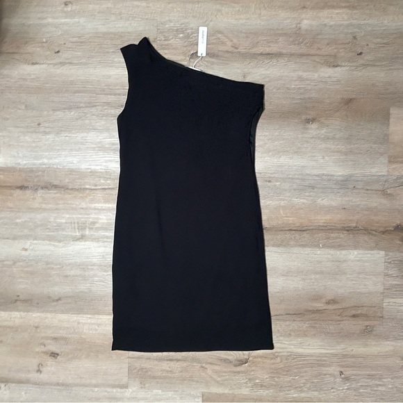 Six FIFTY One Shoulder Black Mini Dress Size Large NWT - Picture 8 of 12